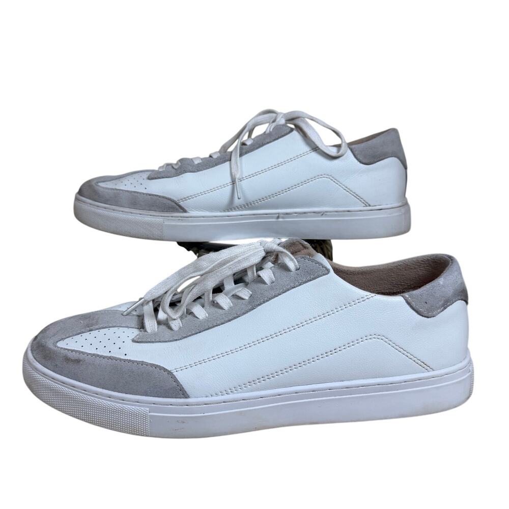 BYLT Premium Basics RetroDay White Leather Gray Suede Casual Sneakers Men Sz 12